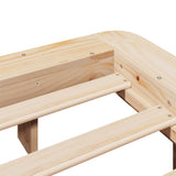 Bed Frame without Mattress 160x200 cm Solid Wood Pine 850653