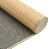 Rug Rectangular Light Natural80x400 cm Bamboo 376921