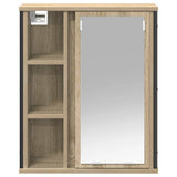 Bathroom Wall Cabinet with Mirror Sonoma Oak 50x21x60 cm 861903