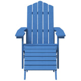 Garden Chair Aqua Blue HDPE Medium 3095715