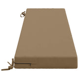 2-Piece Bench Cushions SOEST 2 pcs 100% Polyester Taupe 949829