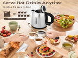 Kettle and Toaster Set, 1.7L 3000W Rapid Boil Jug Kettle with Otter Thermostat, Limescale Filter, 4 T3398P422934