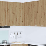 Hanging Cabinet Artisan Oak and White 57 x 57 x 100 cm 884377