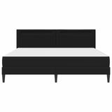 Bed Frame with LED Strip Lights Black 180 x 200 cm Faux Leather 3415286