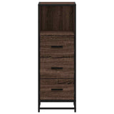 Bathroom Cabinet Brown Oak 35x37.5x100 cm Engineered Wood 849253