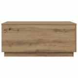 Coffee Table with LED Lights Artisan Oak 90x50x40 cm 857723