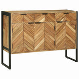 Sideboard Brown 100 x 30 x 75 cm Solid Acacia wood 374109