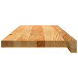 Stair Treads 20 pcs Light Brown 70x25x2 cm Solid Wood Oak 3283001
