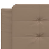 Bed Frame with LED without Mattress "Zadar" Cappuccino 200x200 cm 3214135