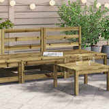Garden Sofa Natural wood Treated pine wood 70x70x67 cm Modular 837927