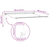 Manual Retractable Awning Beige 3.5 x 2 m 3420414