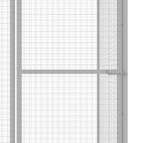ZNTS Cat Cage 6x1.5x1.5 m Galvanised Steel 146359