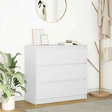 Sideboard White 80x35x76 cm Engineered Wood 861733