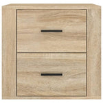 ZNTS Wall-mounted Bedside Cabinet Sonoma Oak 50x36x47 cm 816859