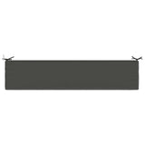 2-Piece Bench Cushions SOEST 2 pcs 100% Polyester Anthracite 950033