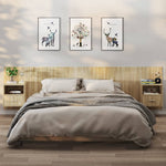 Wall-mounted Bedside Cabinets 2 pcs Sonoma Oak 811014