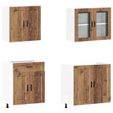 ZNTS 4 Piece Kitchen Cabinet Set Kalmar Old Wood Engineered Wood 3314879