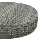 Garden Bar Set Grey PE rattan Medium Footrest Garden Bar Set 3095446