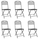 Garden Dining Set Anthracite Metal Mesh Foldable 3211814