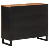 ZNTS Sideboard with 2 Doors 90x33x75 cm Solid Wood Acacia 352926