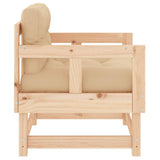 Garden Chairs with Cushions 2 pcs Solid Wood Pine 825443