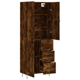Highboard Smoked Oak 69.5x34x180 cm Engineered Wood 3198110