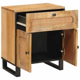 Bedside Cabinet Natural 50 x 33 x 60 cm Solid Mango Wood 4018055