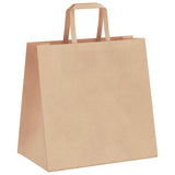 Paper Bags 250 pcs with Handles Brown 26x17x25 cm 4101815