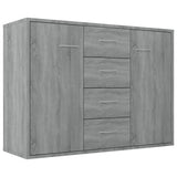 Sideboard Grey Sonoma 88x30x65 cm Engineered Wood 815370