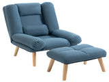 Armchair with Footstool, 180&deg Recliner with Ottoman, Accent Chair and Footstool with 3-Position T3398P328185