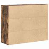 Sideboard Smoked Oak 88x30x70 cm Engineered Wood 815366