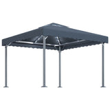 Gazebo with LED String Lights 300x300 cm Anthracite Aluminium 3070343