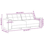 ZNTS Sofa Velvet cream Velvet fabric Medium Durable Sofa 4105142
