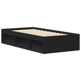 Bed Frame without Mattress Black 100x200 cm 3203832