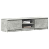 TV Cabinet Concrete Grey 140x40x35.5 cm Engineered Wood 800652
