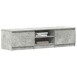 TV Cabinet Concrete Grey 140x40x35.5 cm Engineered Wood 800652
