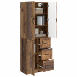 Cabinet Set 2 pcs Old Wood Engineered Wood 3416986