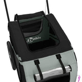 Pet Bike Trailer Grey and Black Oxford Fabric and Iron 93888