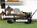95L Folding Steel Frame Garden Trolley, with Handle - Multicolour T3398P377575