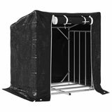 Firewood Rack with Rain Cover 100.5x80.5x110.5 cm Galvanised Steel 4104938