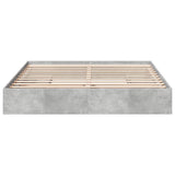 Bed Frame with Drawers without Mattress Concrete Grey 180x200 cm Super King 3280639