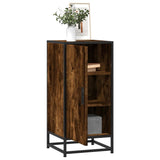 Sideboard Smoked Oak 35.5x35x76 cm Engineered Wood and Metal 848941