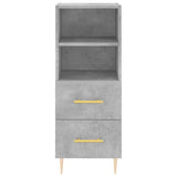 Highboard Concrete Grey 34.5x34x180 cm Engineered Wood 3199293
