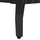 Sideboard Black Oak 69.5 x 34 x 90 cm Engineered Wood and Iron 881515