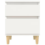 Bedside Cabinets 2 pcs White 40x35x50 cm 821827