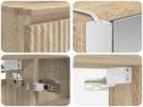 Bathroom Furniture Set 6 pcs Sonoma Oak 3407153