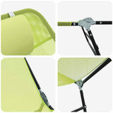 Folding Sun Lounger Folding Green 182 x 55 x 85.5 cm Textilene 42003155