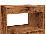 Book Cabinet/Room Divider Old Wood 40x30x198 cm 856812