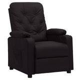 Recliner Chair Black Faux Leather 339122