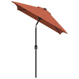 Garden Parasol Terracotta Polyester 300x200 cm Tiltable 44504